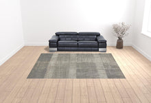 4' X 6' Gray And Ivory Abstract Area Rug