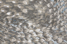 4' X 6' Blue Silver And Gray Geometric Area Rug