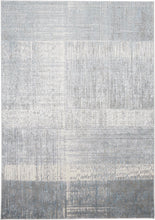 4' X 6' White Gray And Blue Abstract Area Rug