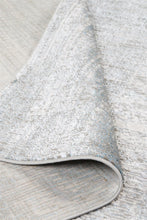 4' X 6' White Gray And Blue Abstract Area Rug