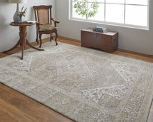 4' X 6' Brown Ivory And Tan Floral Power Loom Distressed Area Rug