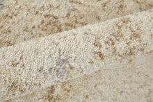 4' X 6' Blue And Ivory Abstract Power Loom Distressed Area Rug