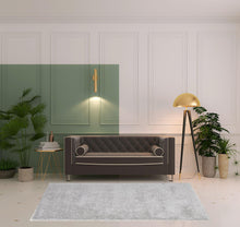 Ivory Shag Power Loom Stain Resistant Area Rug - 4' x 6'