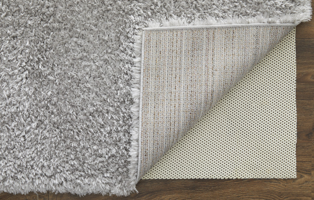 Ivory Shag Power Loom Stain Resistant Area Rug - 4' x 6'
