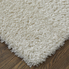 Ivory Shag Power Loom Stain Resistant Area Rug - 4' x 6'