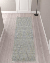 5' X 8' Gray And Ivory Abstract Hand Woven Area Rug