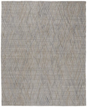 5' X 8' Gray And Ivory Abstract Hand Woven Area Rug