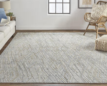 5' X 8' Gray And Ivory Abstract Hand Woven Area Rug