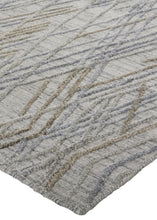 5' X 8' Gray And Ivory Abstract Hand Woven Area Rug