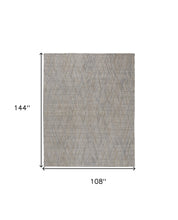 5' X 8' Gray And Ivory Abstract Hand Woven Area Rug