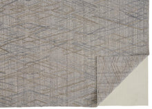 5' X 8' Gray And Ivory Abstract Hand Woven Area Rug