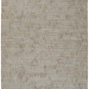 4' X 6' Gray And Taupe Abstract Hand Woven Area Rug