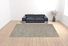 4' X 6' Gray And Taupe Abstract Hand Woven Area Rug