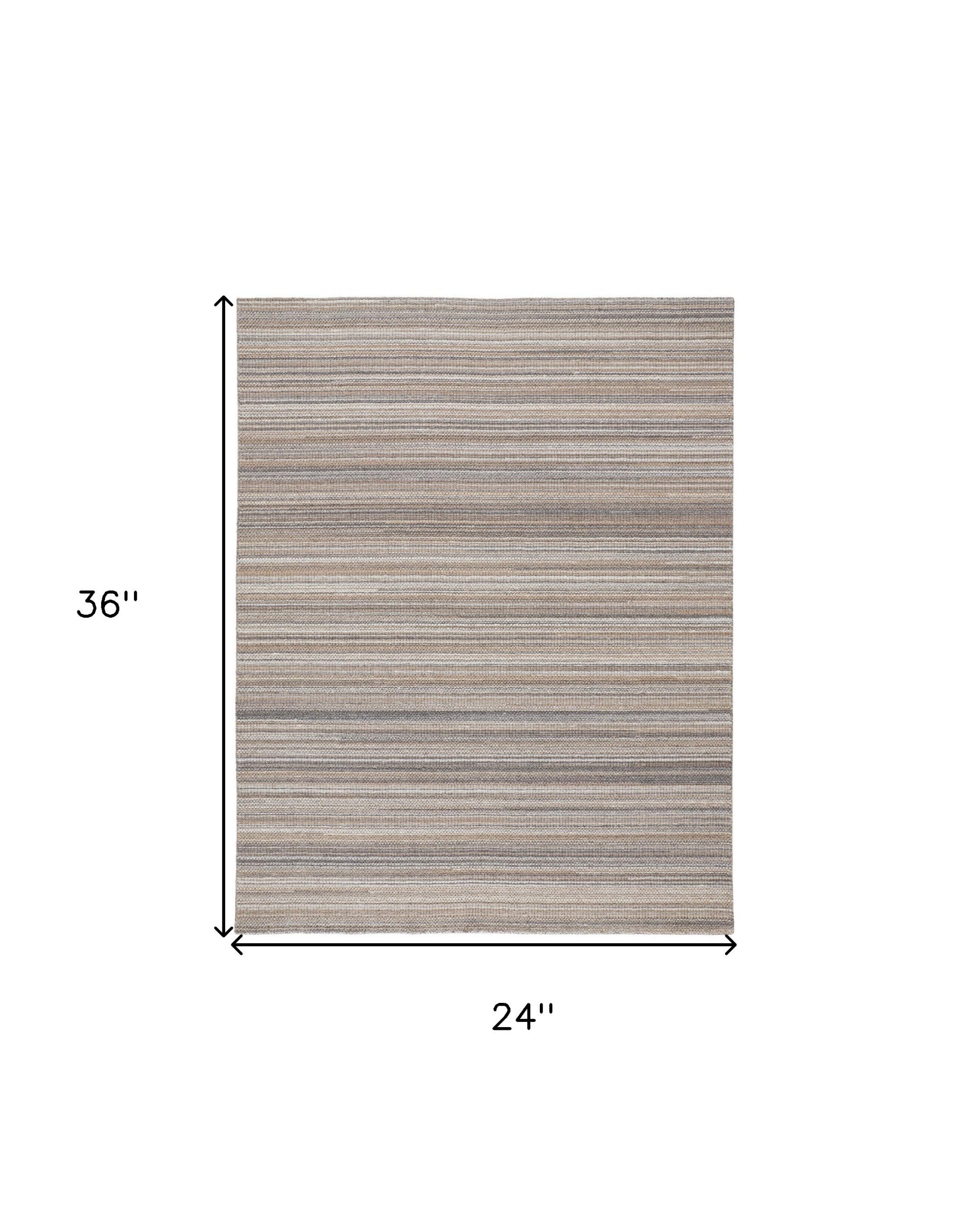 4' X 6' Ivory Wool Hand Woven Stain Resistant Area Rug