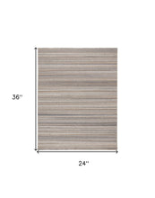 4' X 6' Ivory Wool Hand Woven Stain Resistant Area Rug