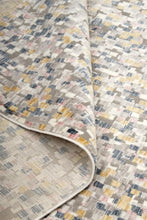 4' X 6' Taupe Tan And Orange Abstract Stain Resistant Area Rug