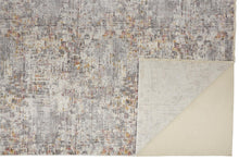 4' X 6' Ivory Tan And Taupe Abstract Stain Resistant Area Rug
