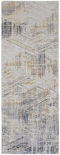 4' X 6' Tan Ivory And Gray Abstract Power Loom Distressed Area Rug