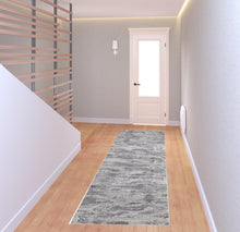 4' X 6' Tan Taupe And Gray Abstract Power Loom Distressed Stain Resistant Area Rug