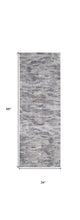 4' X 6' Tan Taupe And Gray Abstract Power Loom Distressed Stain Resistant Area Rug