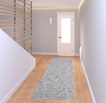 4' X 6' Taupe And Gray Abstract Power Loom Distressed Stain Resistant Area Rug