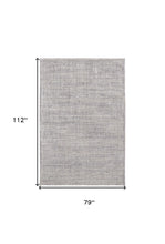 4' X 6' Taupe And Ivory Plaid Power Loom Distressed Stain Resistant Area Rug