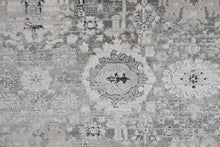 4' X 6' Gray And Silver Abstract Power Loom Distressed Area Rug