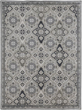 4' X 6' Gray And Black Abstract Power Loom Area Rug