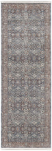 5' X 7' Blue And Red Floral Power Loom Stain Resistant Area Rug