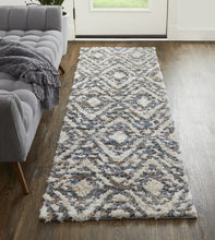 4' X 6' Ivory Gray And Taupe Geometric Power Loom Stain Resistant Area Rug