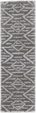 4' X 6' Gray And Ivory Geometric Power Loom Stain Resistant Area Rug