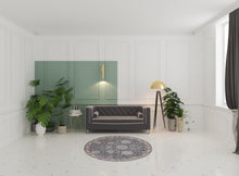 8' X 10' Gray Ivory And Red Floral Power Loom Area Rug