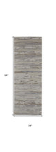 4' X 6' Brown And Ivory Abstract Power Loom Distressed Stain Resistant Area Rug