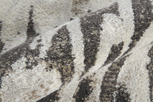 4' X 6' Ivory Brown And Gray Abstract Power Loom Stain Resistant Area Rug