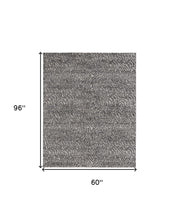 4' X 6' Gray Taupe And Ivory Abstract Power Loom Stain Resistant Area Rug