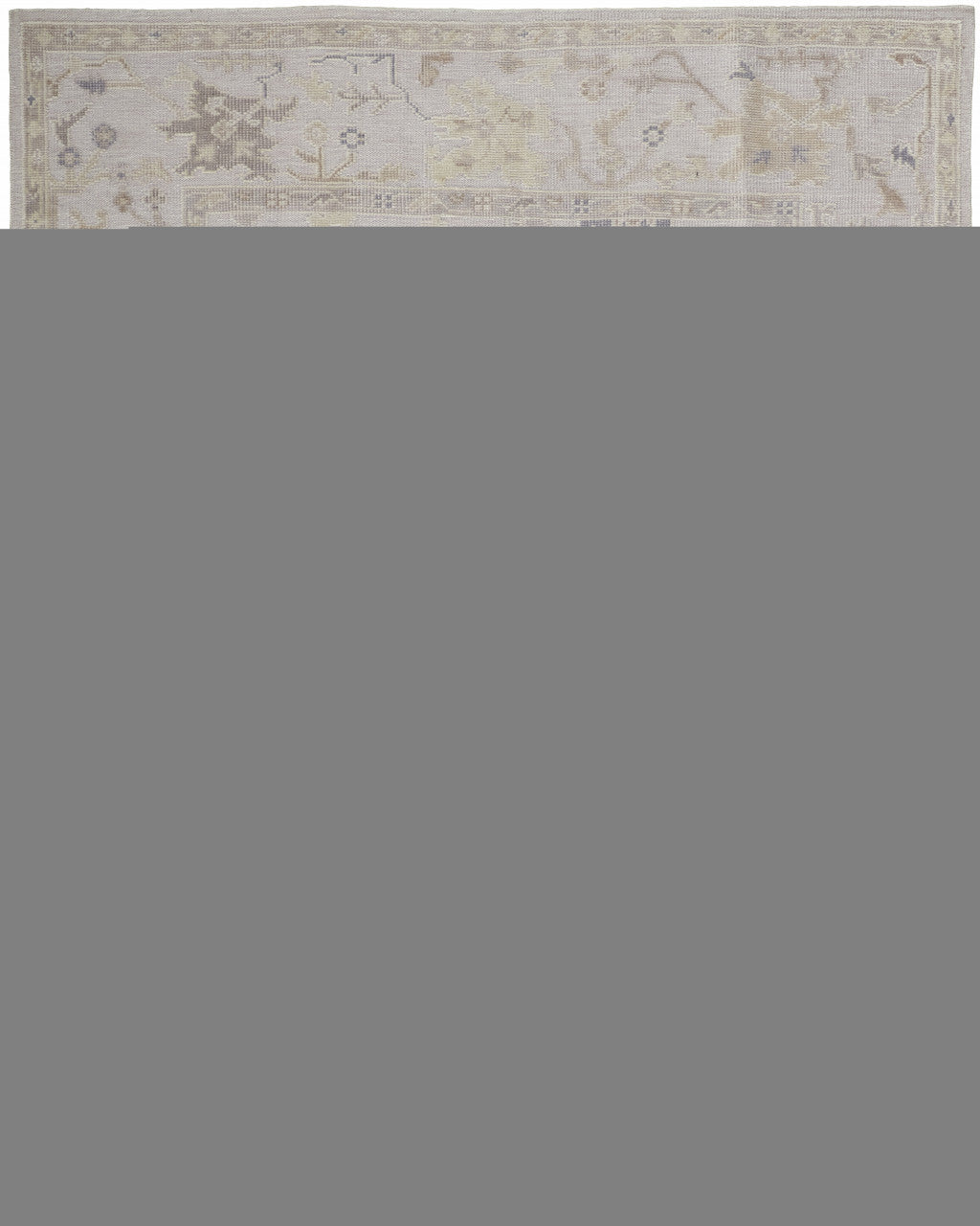 4' X 6' Tan Ivory And Orange Floral Hand Knotted Stain Resistant Area Rug