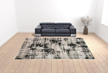 Black White And Gray Area Rug - 9' x 12'