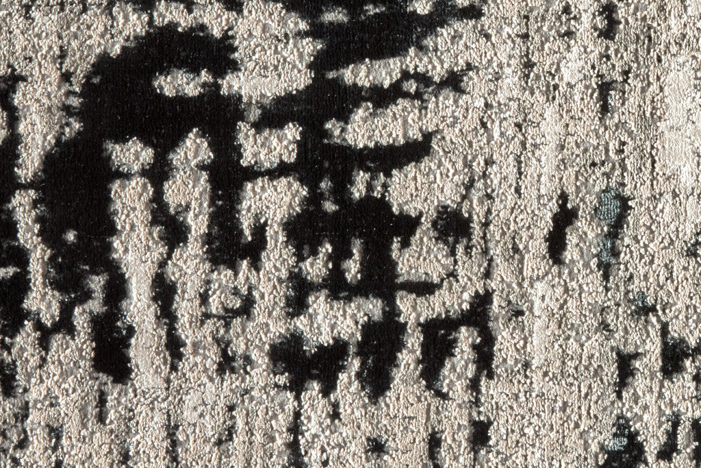 Black White And Gray Area Rug - 9' x 12'