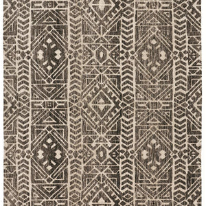 Brown Taupe And Ivory Striped Stain Resistant Area Rug - 10' x 13'