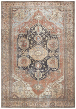 4' X 6' Orange Brown And Taupe Abstract Area Rug