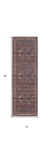 4' X 6' Brown Red And Ivory Floral Power Loom Area Rug