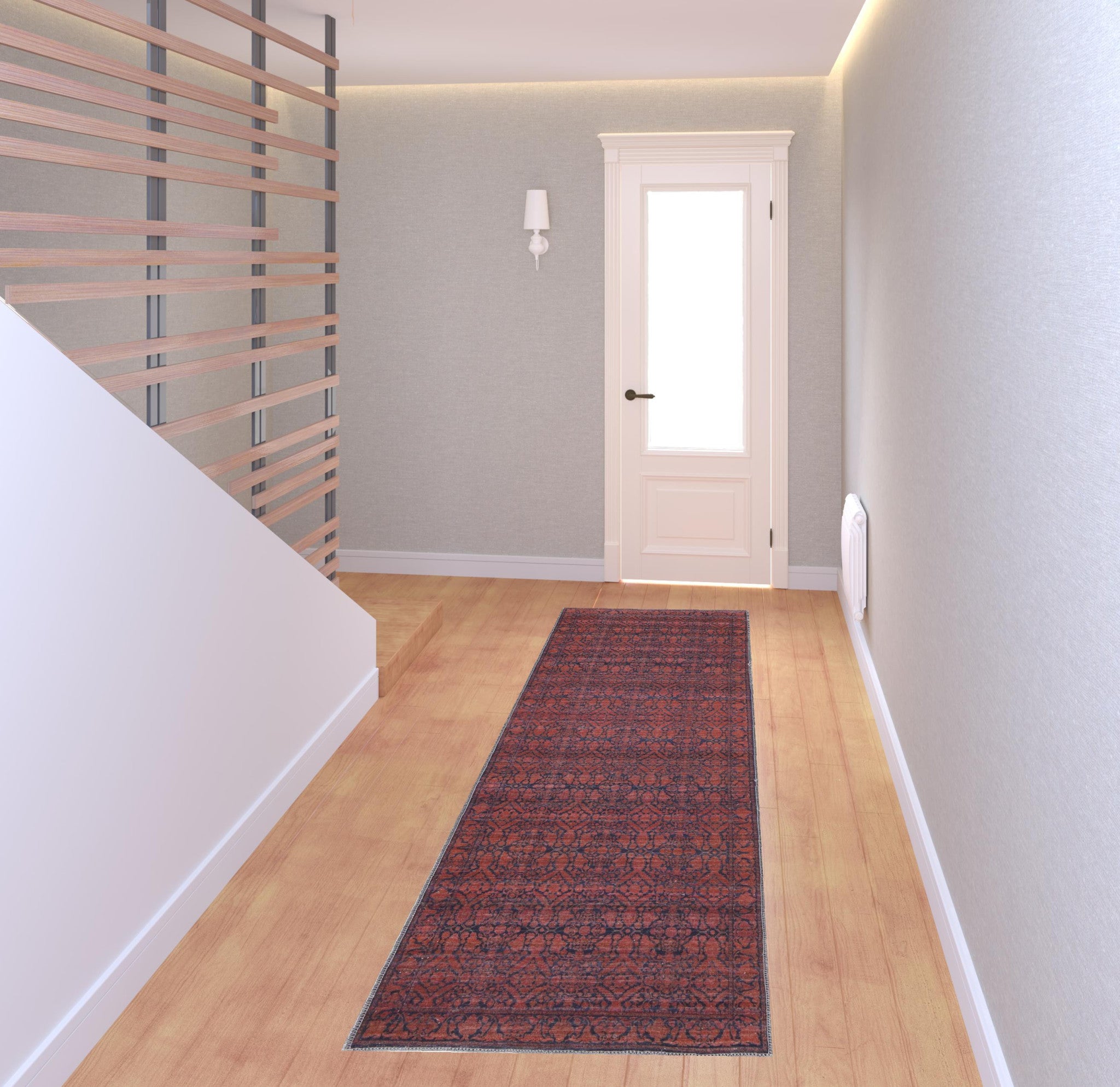 4' X 6' Red And Black Floral Power Loom Area Rug