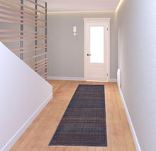 4' X 6' Blue Pink And Purple Floral Power Loom Area Rug