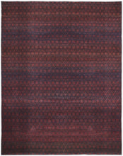 4' X 6' Red And Gray Striped Power Loom Area Rug