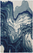 Blue Ivory And Green Runner Rug 12'