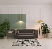 Black White And Gray Area Rug - 9' x 12'