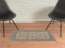 9' X 12' Tan Ivory And Gray Power Loom Area Rug