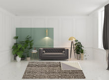 Brown Taupe And Ivory Striped Stain Resistant Area Rug - 10' x 13'