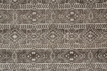 Brown Taupe And Ivory Striped Stain Resistant Area Rug - 10' x 13'
