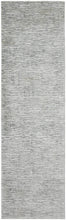 Gray Green And Ivory Striped Distressed Stain Resistant Area Rug  10' x 13'